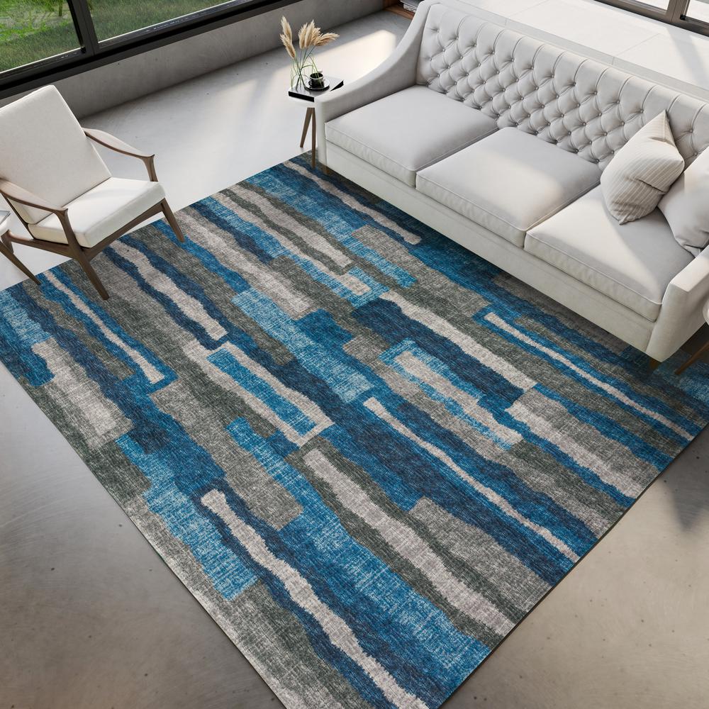Brisbane BR7 Navy 5' x 7'6" Rug. Picture 2