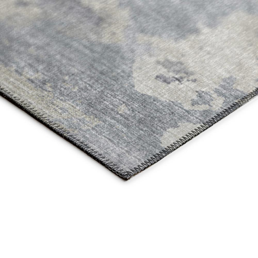 Indoor/Outdoor Accord AAC32 Gray Washable 1'8" x 2'6" Rug. Picture 4