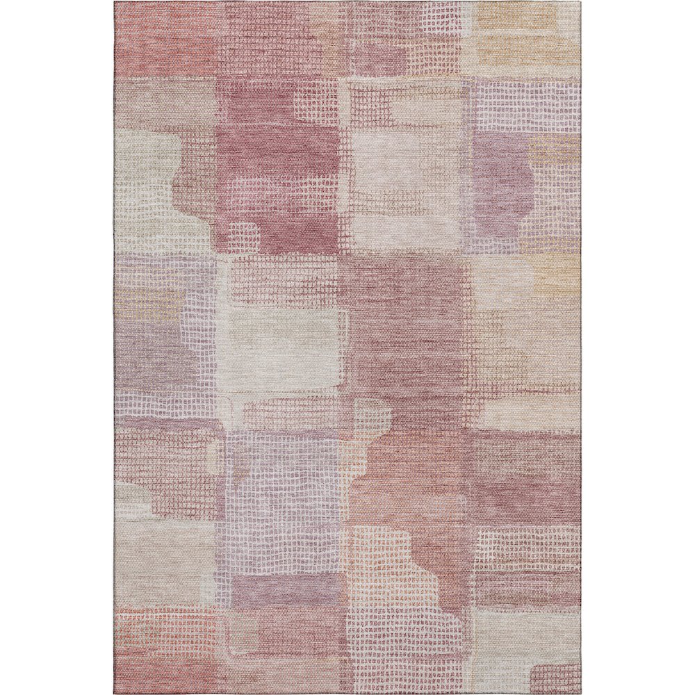 Luxury Washable Indoor/Outdoor Ravenna Blush 3' x 5' Rug. Picture 1