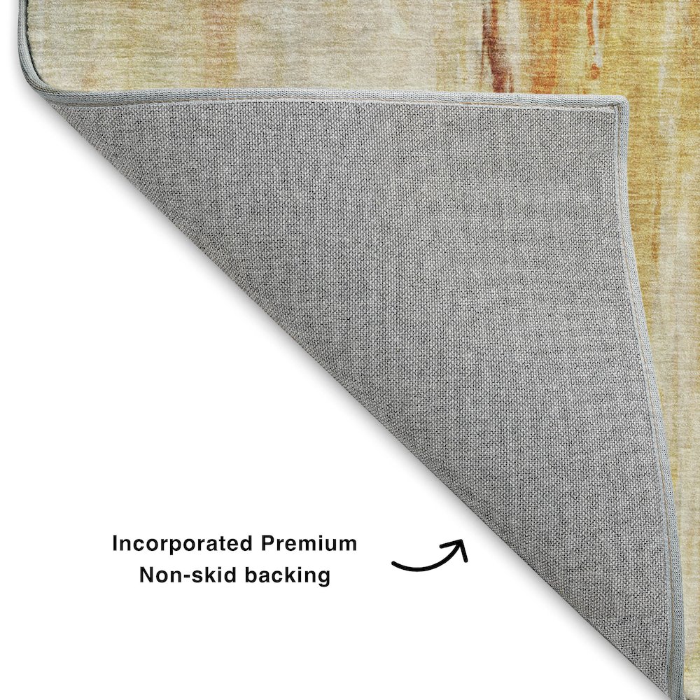Luxury Washable Indoor/Outdoor Ravenna Paprika 2'3" x 7'6" Runner Rug. Picture 4