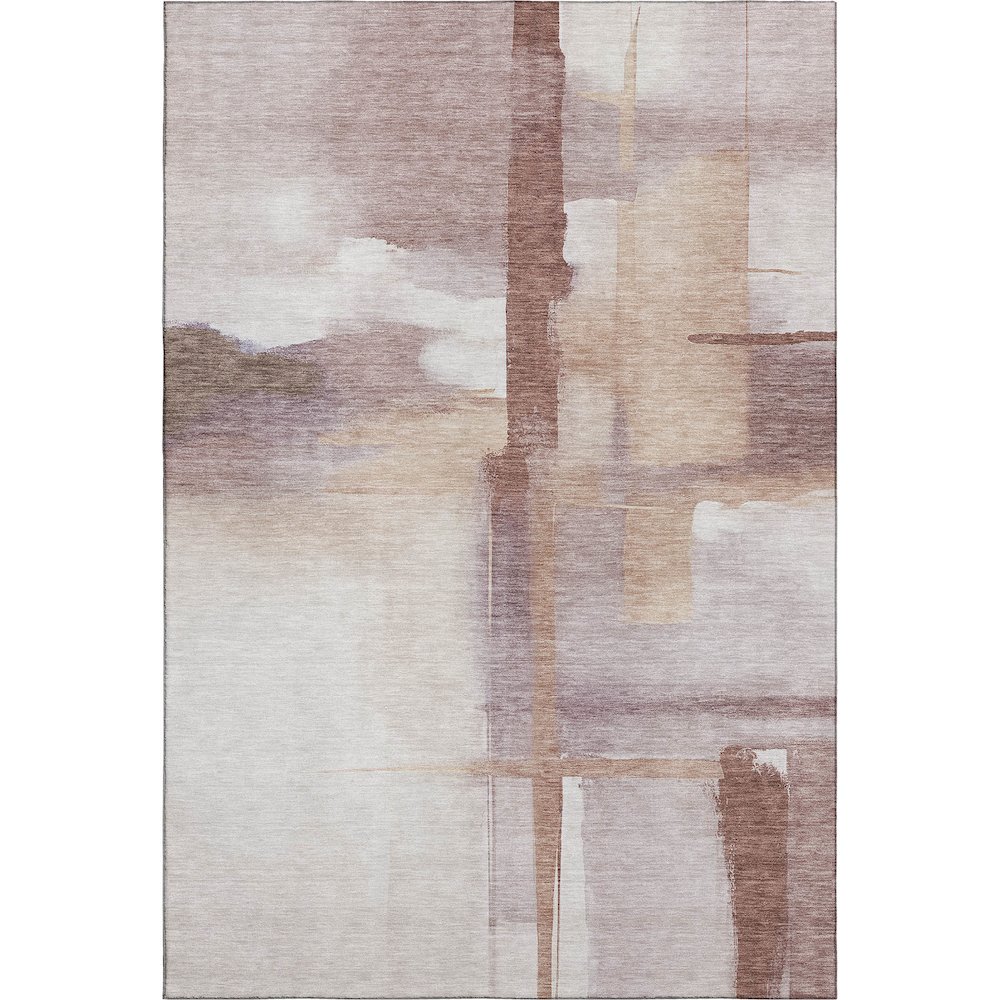 Luxury Washable Indoor/Outdoor Ravenna Blush 3' x 5' Rug. Picture 1