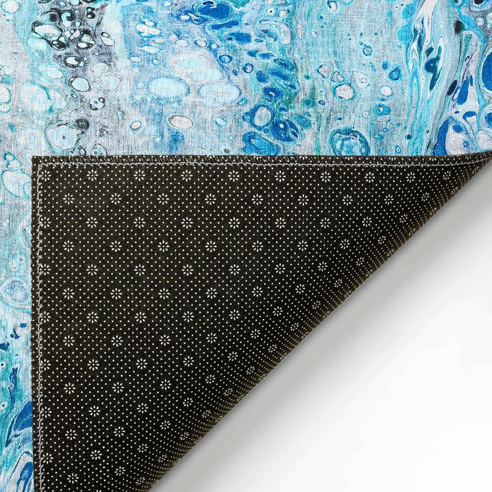 Karina Shoreline Modern Abstract 2'3" x 7'6" Runner Rug Shoreline AKC48. Picture 4