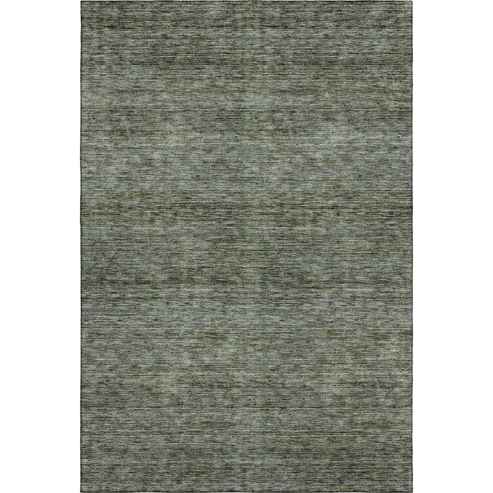 Luxury Washable Indoor/Outdoor Soft Essentials SE1 Green 3' x 5' Rug. Picture 1