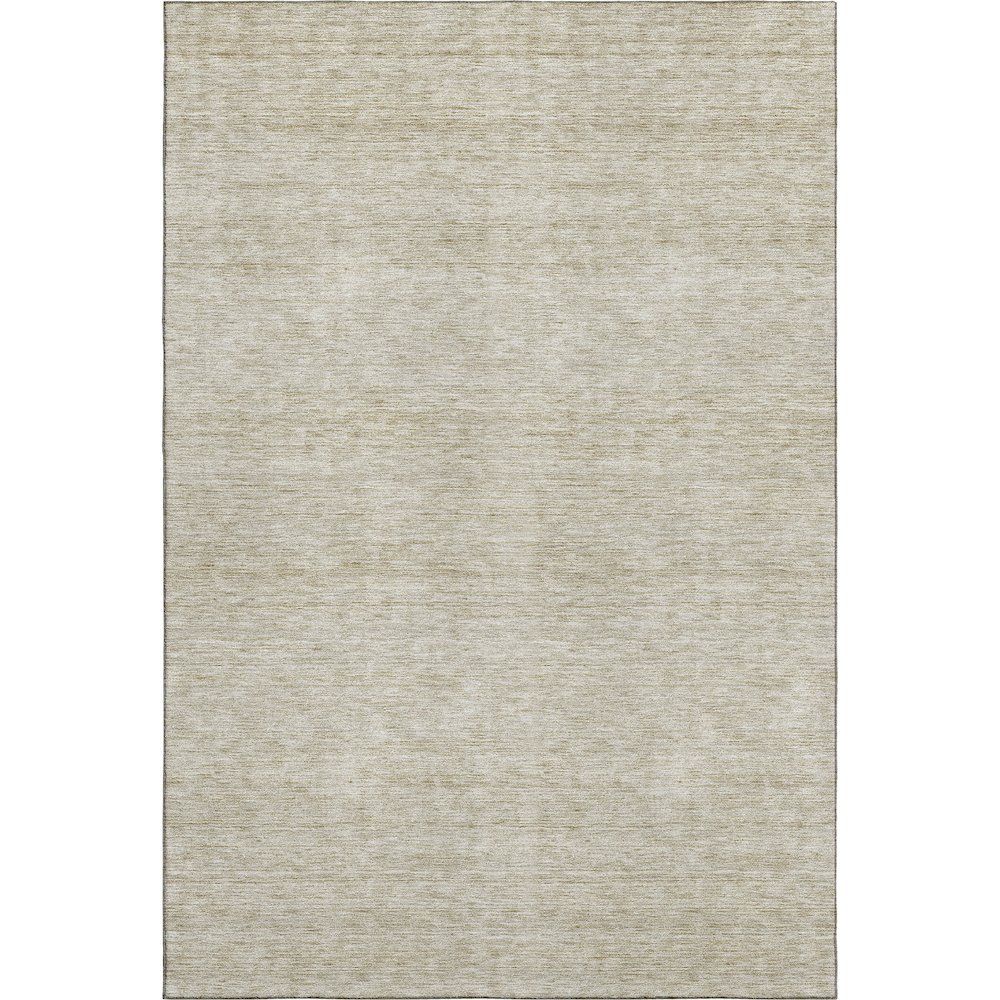 Luxury Washable Indoor/Outdoor Soft Essentials SE1 Brown 3' x 5' Rug. Picture 1