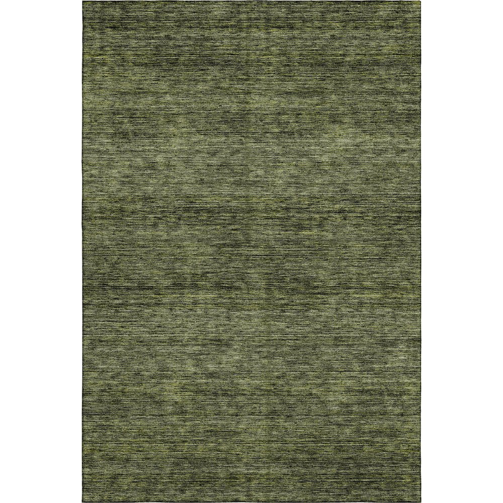 Luxury Washable Indoor/Outdoor Soft Essentials SE1 Green 3' x 5' Rug. Picture 1