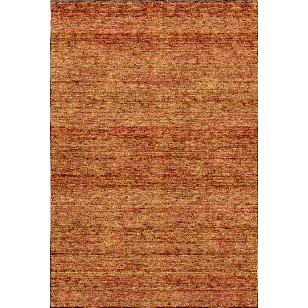 Luxury Washable Indoor/Outdoor Soft Essentials SE1 Orange 3' x 5' Rug. Picture 1