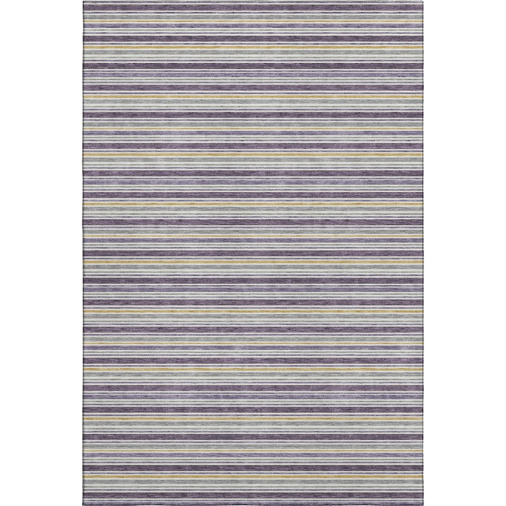 Luxury Washable Indoor/Outdoor Soft Essentials SE2 Purple 3' x 5' Rug. Picture 1