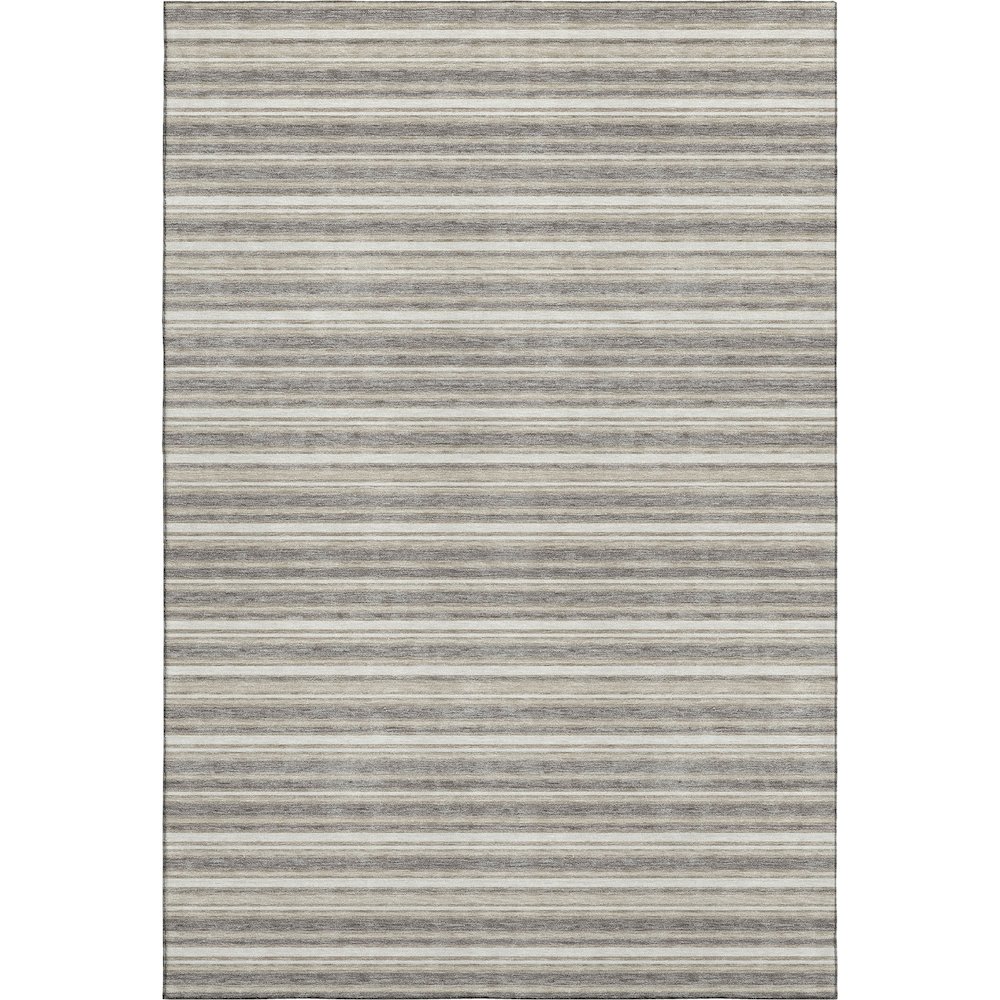 Luxury Washable Indoor/Outdoor Soft Essentials SE2 Brown 3' x 5' Rug. Picture 1