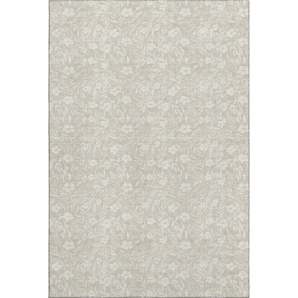 Luxury Washable Indoor/Outdoor Soft Essentials SE4 Brown 3' x 5' Rug. Picture 1