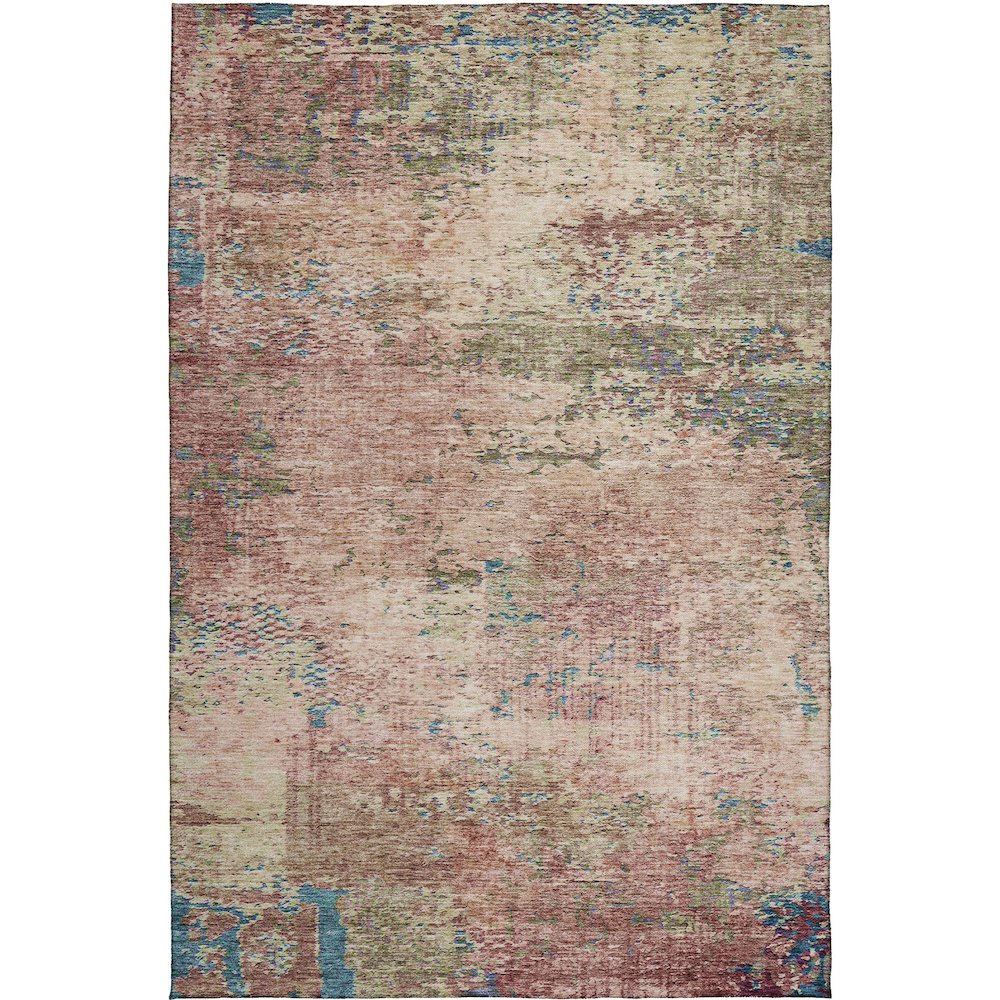 Luxury Washable Indoor/Outdoor Solace Blush 3' x 5' Rug. Picture 1