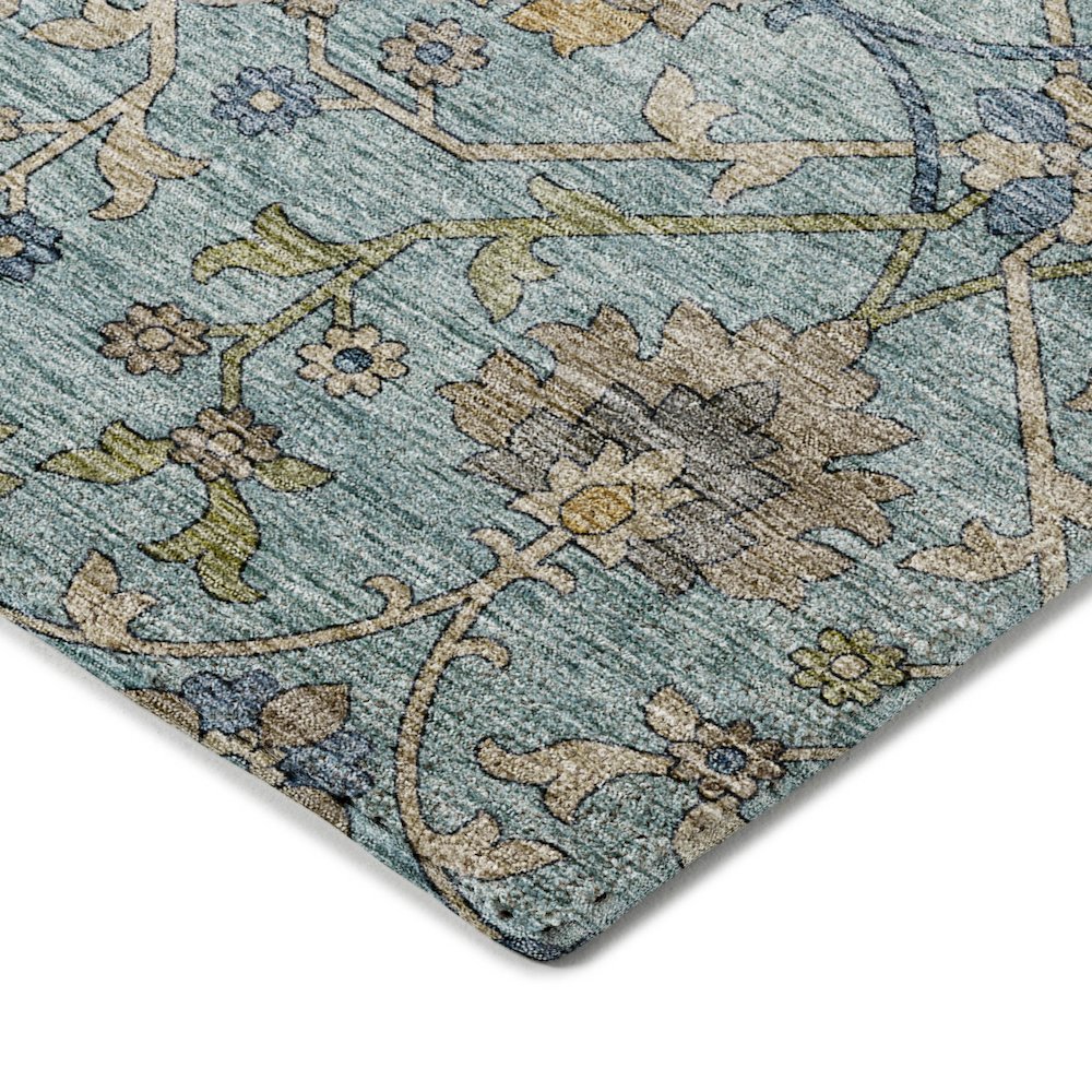 Indoor/Outdoor Silk Road Denim 2'3" x 7'6" Runner Rug. Picture 2