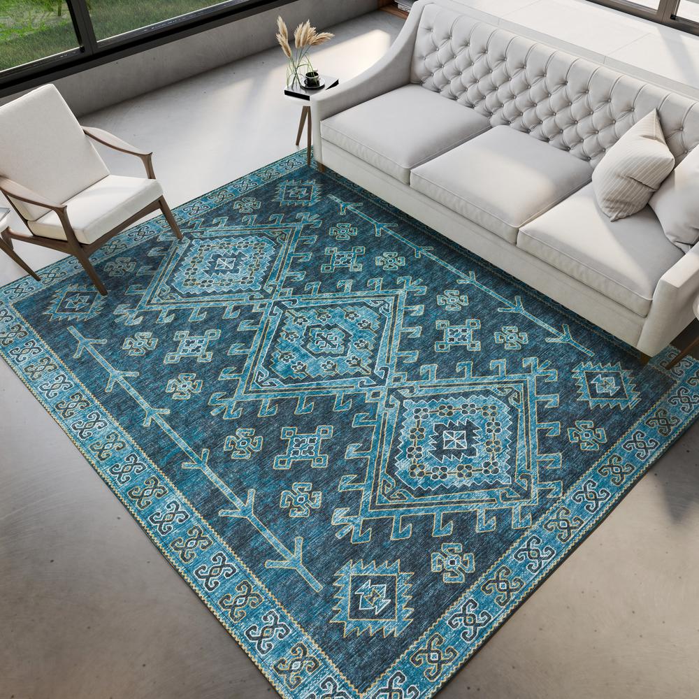 Brisbane BR2 Navy 5' x 7'6" Rug. Picture 2