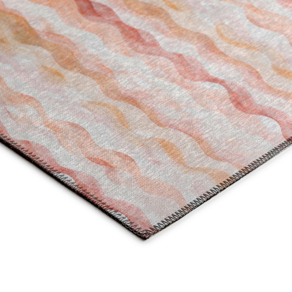 Indoor/Outdoor Surfside ASR46 Peach Washable 1'8" x 2'6" Rug. Picture 4