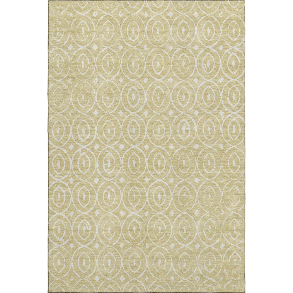 Luxury Washable Indoor/Outdoor The Reserve Wheat 3' x 5' Rug. Picture 1
