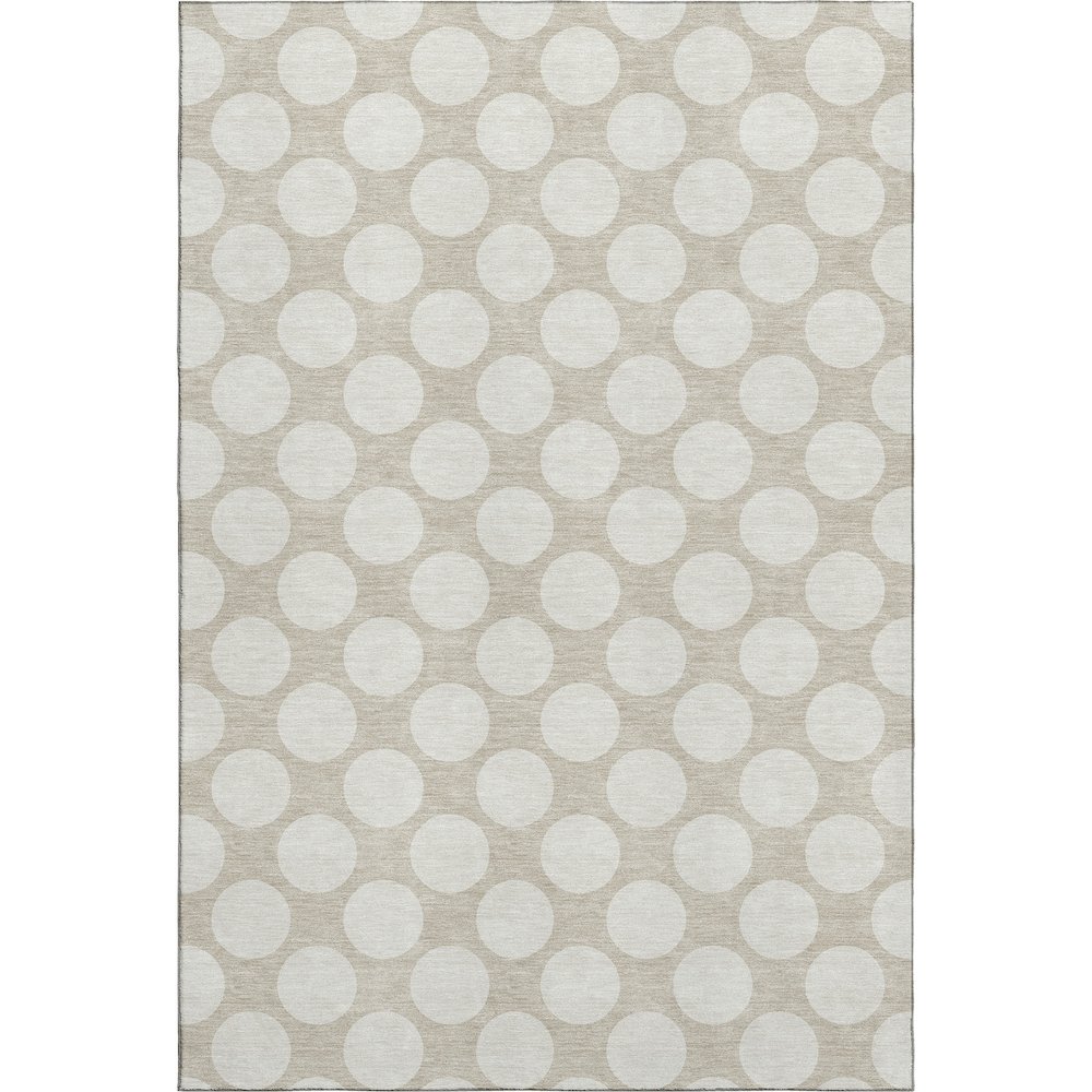 Luxury Washable Indoor/Outdoor The Reserve Beige 3' x 5' Rug. Picture 1
