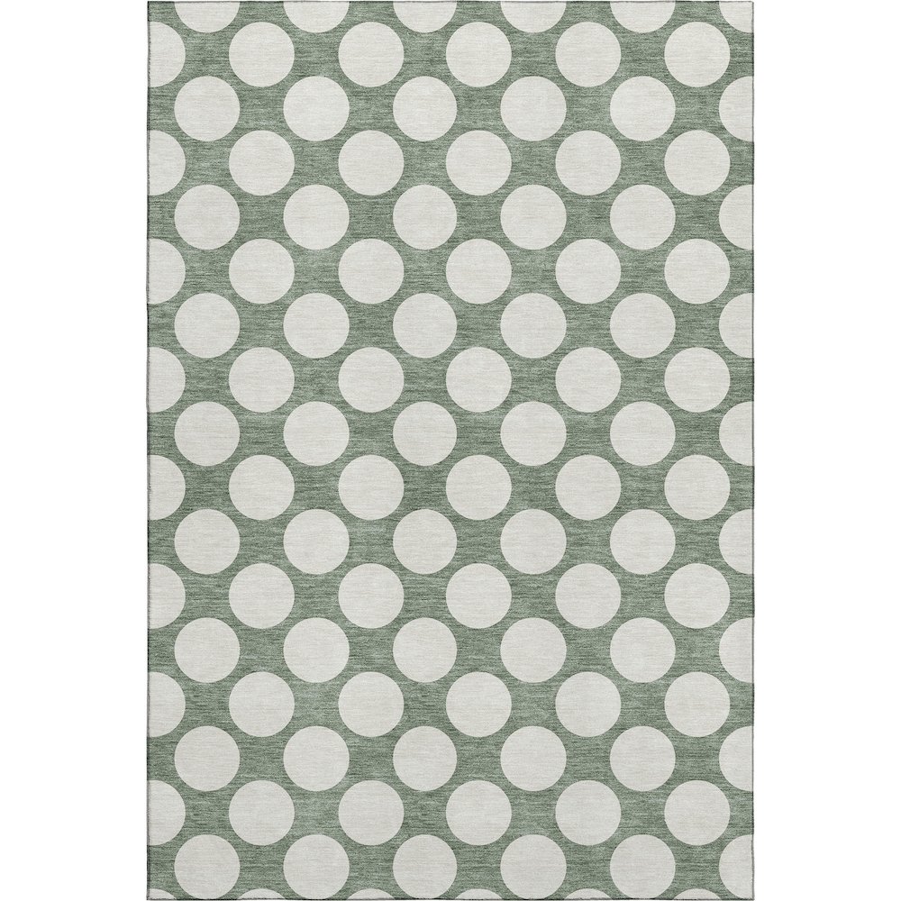 Luxury Washable Indoor/Outdoor The Reserve Sage 3' x 5' Rug. Picture 1