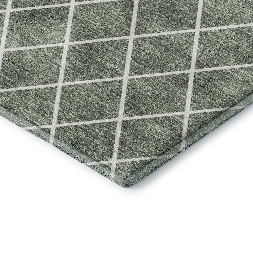Luxury Washable Indoor/Outdoor The Reserve Basil 2'3" x 7'6" Runner Rug. Picture 2