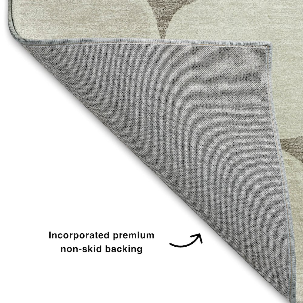 Luxury Washable Indoor/Outdoor The Reserve Taupe 2'3" x 7'6" Runner Rug. Picture 4