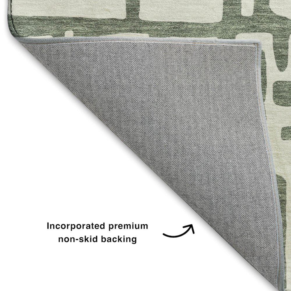 Luxury Washable Indoor/Outdoor The Reserve Basil 2'3" x 7'6" Runner Rug. Picture 4