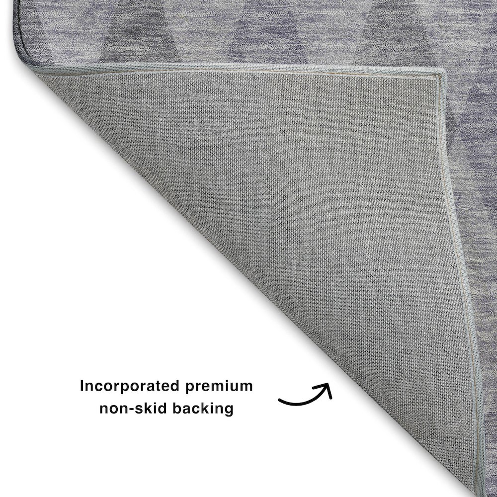 Luxury Washable Indoor/Outdoor The Reserve Lavender 2'3" x 7'6" Runner Rug. Picture 4