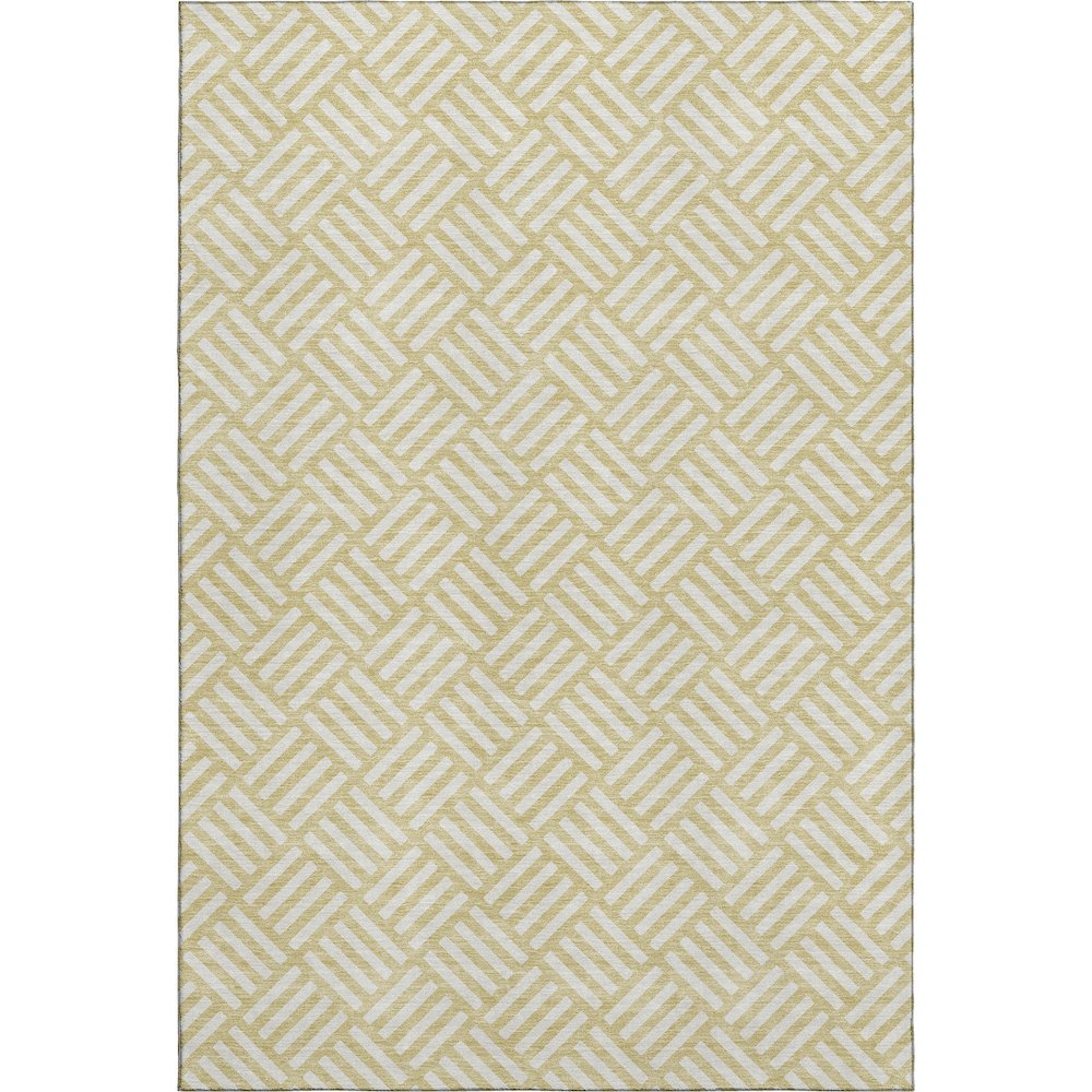 Luxury Washable Indoor/Outdoor The Reserve Wheat 3' x 5' Rug. Picture 1