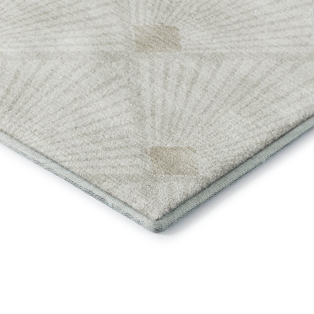 Luxury Washable Indoor/Outdoor The Reserve Ivory 2'3" x 7'6" Runner Rug. Picture 2