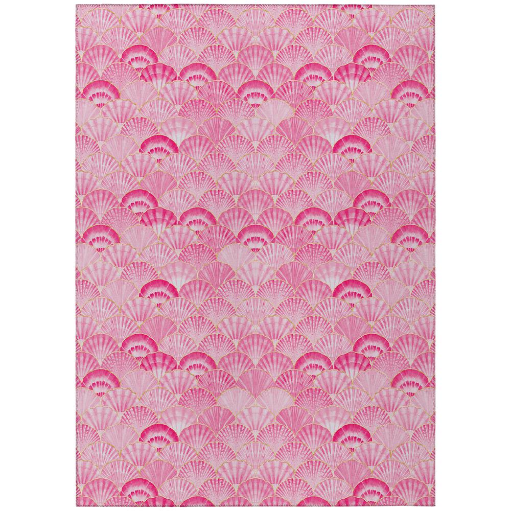 Indoor/Outdoor Surfside ASR32 Pink Washable 3' x 5' Rug. Picture 1