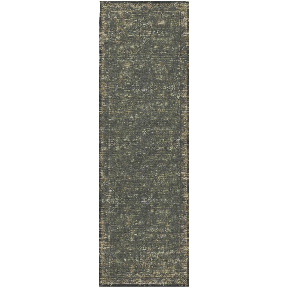 Tuscany TU12 Green 2'6" x 12' Rug. Picture 1