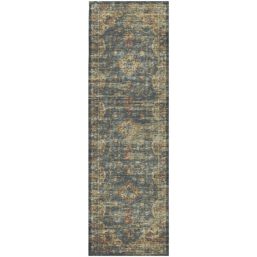 Tuscany TU13 Teal 2'6" x 12' Rug. Picture 1