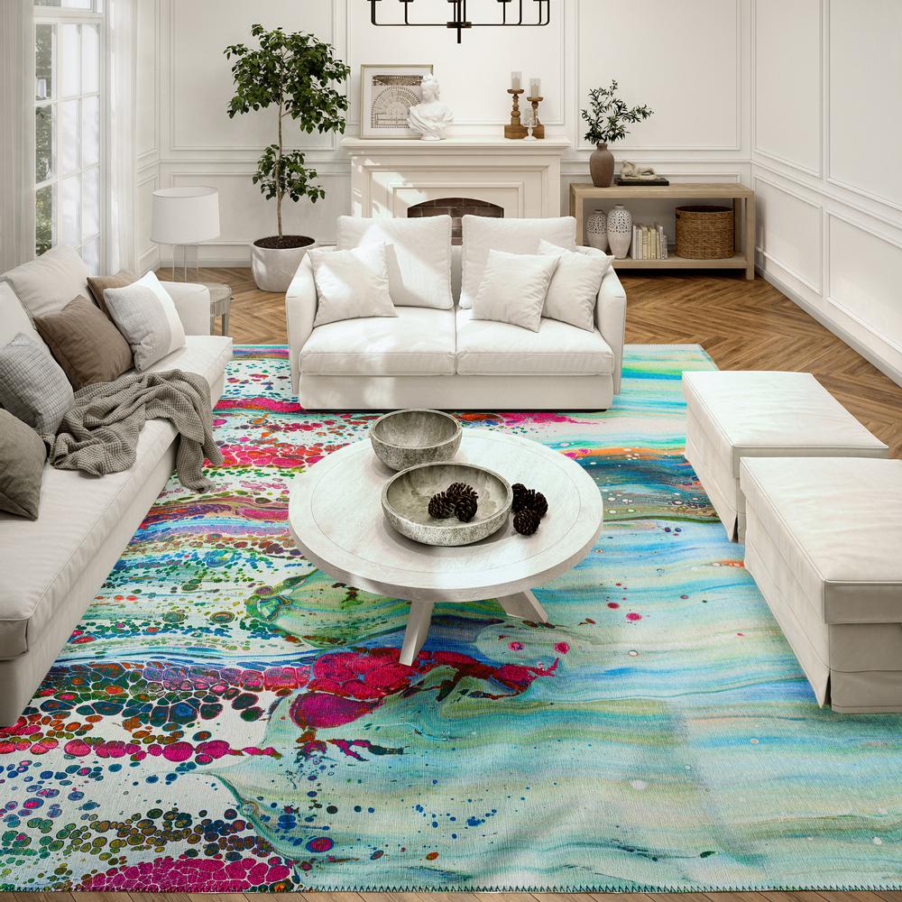 Karina Melody Modern Abstract 9' x 12' Area Rug Melody AKC32. Picture 1
