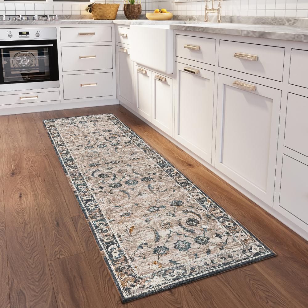 Jericho JC4 Taupe 2'6" x 10' Runner Rug. Picture 2