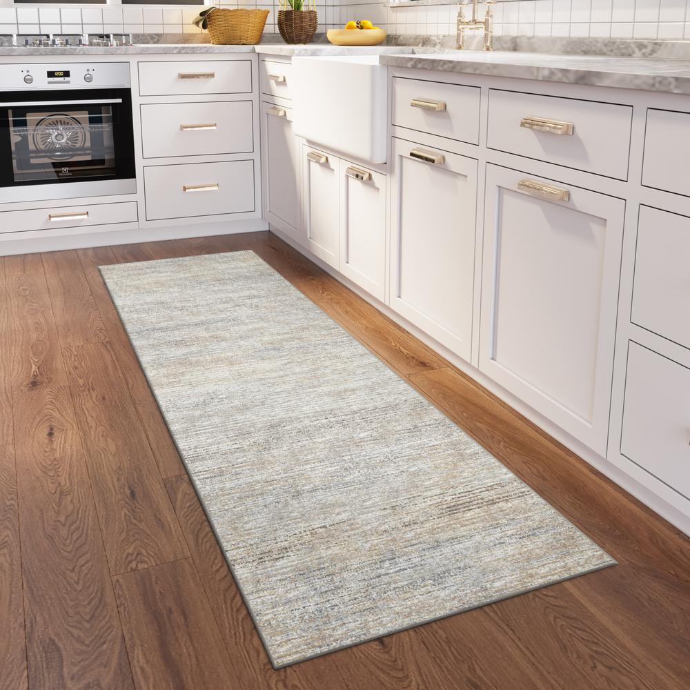 Ciara CR1 Linen 2'6" x 10' Runner Rug. Picture 2