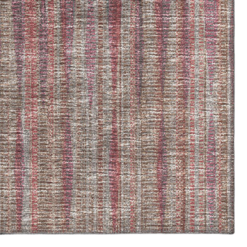 Waverly Burgundy Contemporary Striped 2'3" x 7'6" Runner Rug Burgundy AWA31. Picture 2