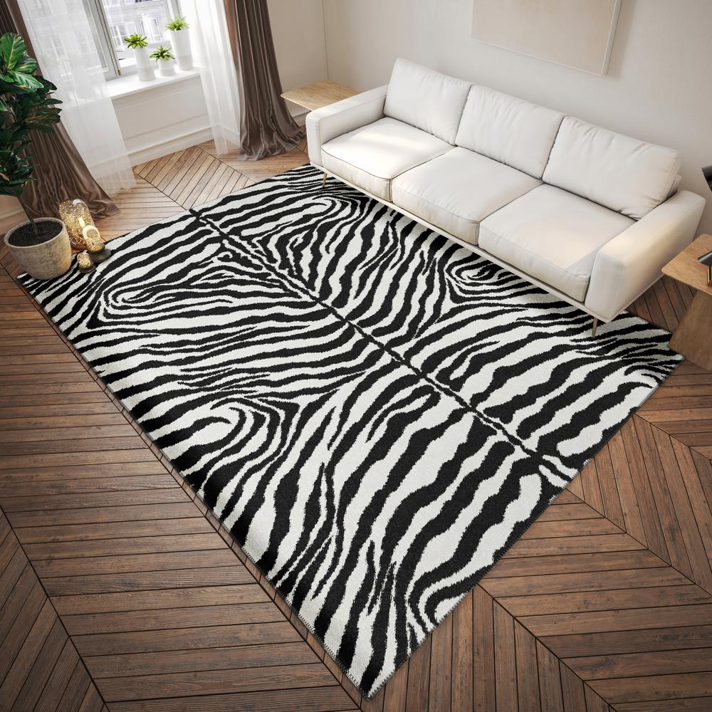 Safari Pearl Animal Animal Print 9' x 12' Area Rug Pearl ASF31. Picture 1