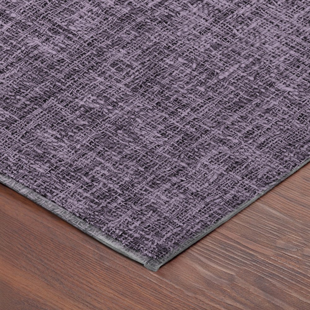 Luxury Washable Voyage VY1 Purple 2'3" x 7'6" Runner Rug. Picture 2