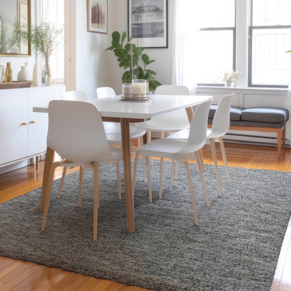 Luxury Washable Voyage VY2 Gray 3' x 5' Rug. Picture 5