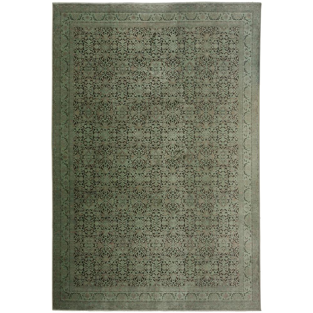 Vizcia VZ2 Green 1'8" x 2'6" Rug. Picture 1