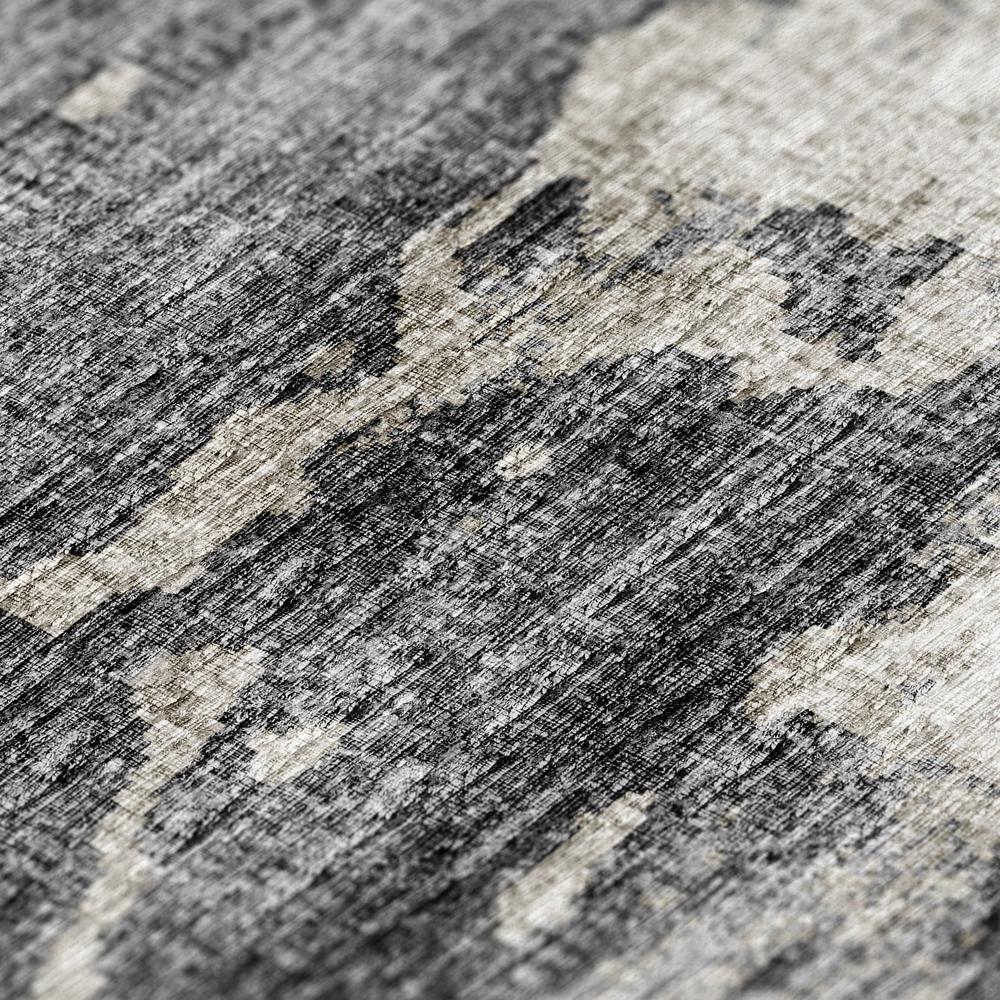 Indoor/Outdoor Accord AAC36 Black Washable 1'8" x 2'6" Rug. Picture 7