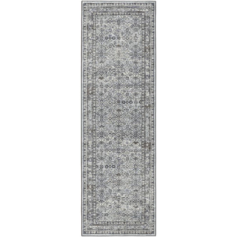 Jericho JC7 Pewter 2'6" x 10' Runner Rug. Picture 1