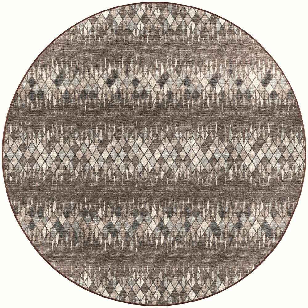Winslow WL5 Driftwood 4' x 4' Round Rug. Picture 1