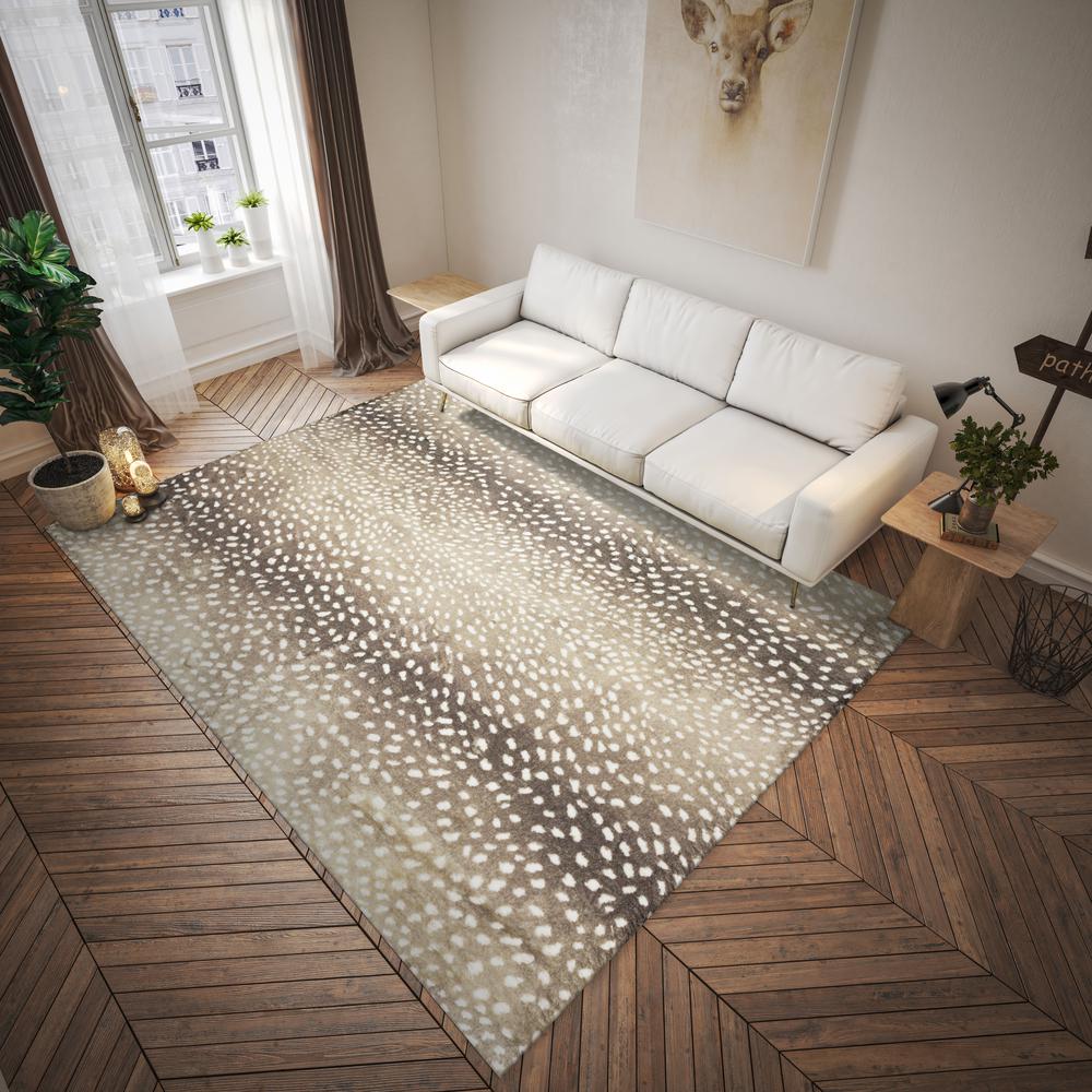 Akina AK3 Stone 2'3" x 7'6" Runner Rug. Picture 2