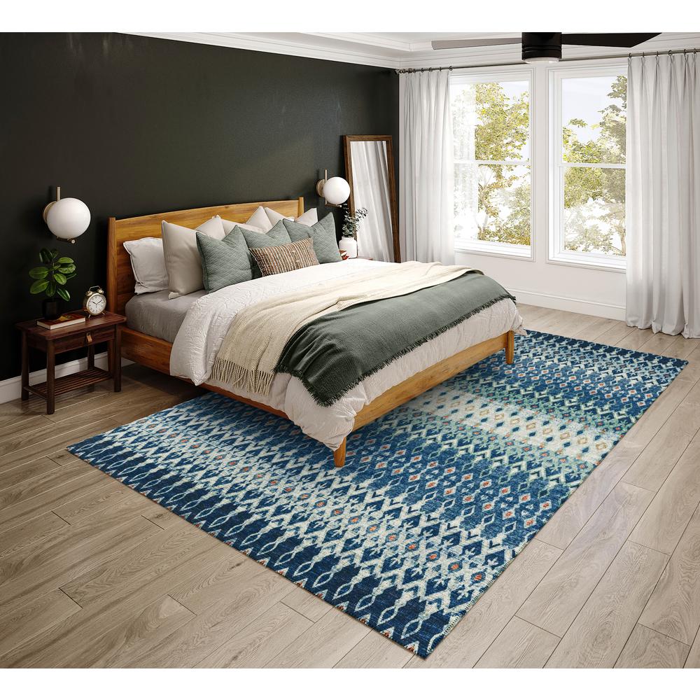 Bravado Seaglass Transitional Ikat 9' x 12' Area Rug Seaglass ABV31. Picture 1