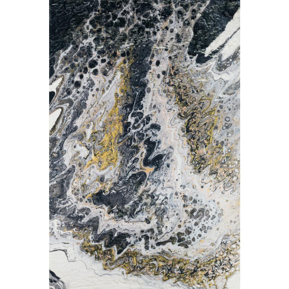 Kikiamo KK13 Graphite 2'3" x 7'6" Runner Rug. Picture 1