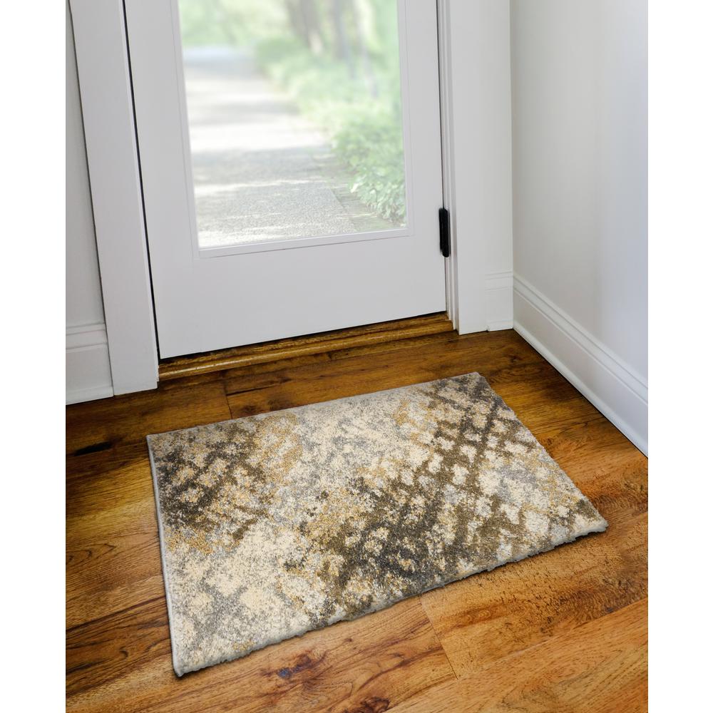 Orleans OR15 Silver 1'8" x 2'6" Rug. Picture 2