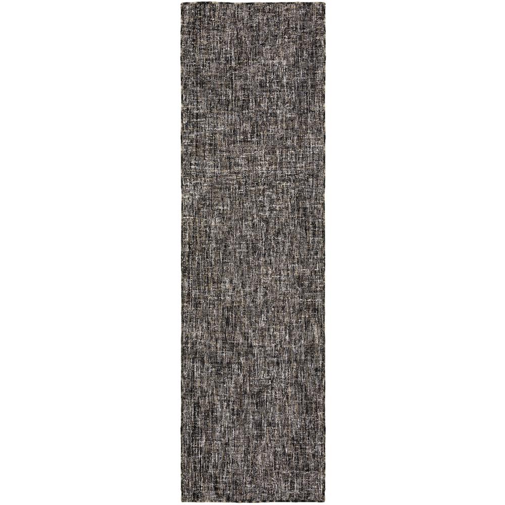 Mateo ME1 Ebony 2'3" x 7'6" Runner Rug. Picture 1