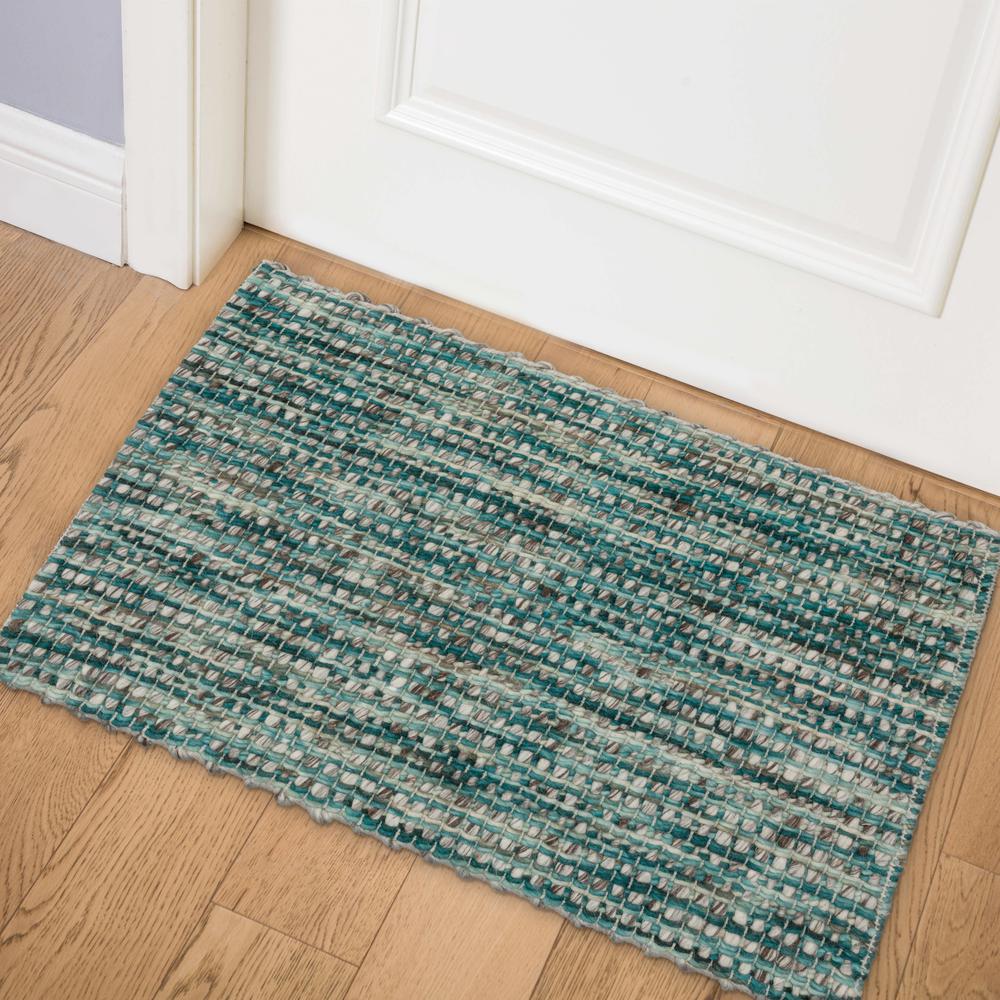 Bondi BD1 Turquoise 2' x 3' Rug. Picture 2