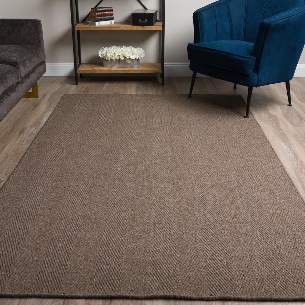 Monaco Sisal MC200 Charcoal 8' x 10' Rug. Picture 2