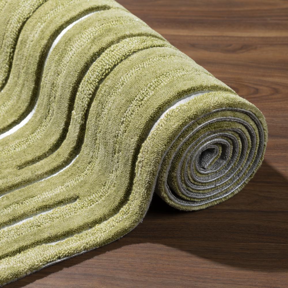 Vibes VB1 Green 8' x 10' Rug. Picture 10
