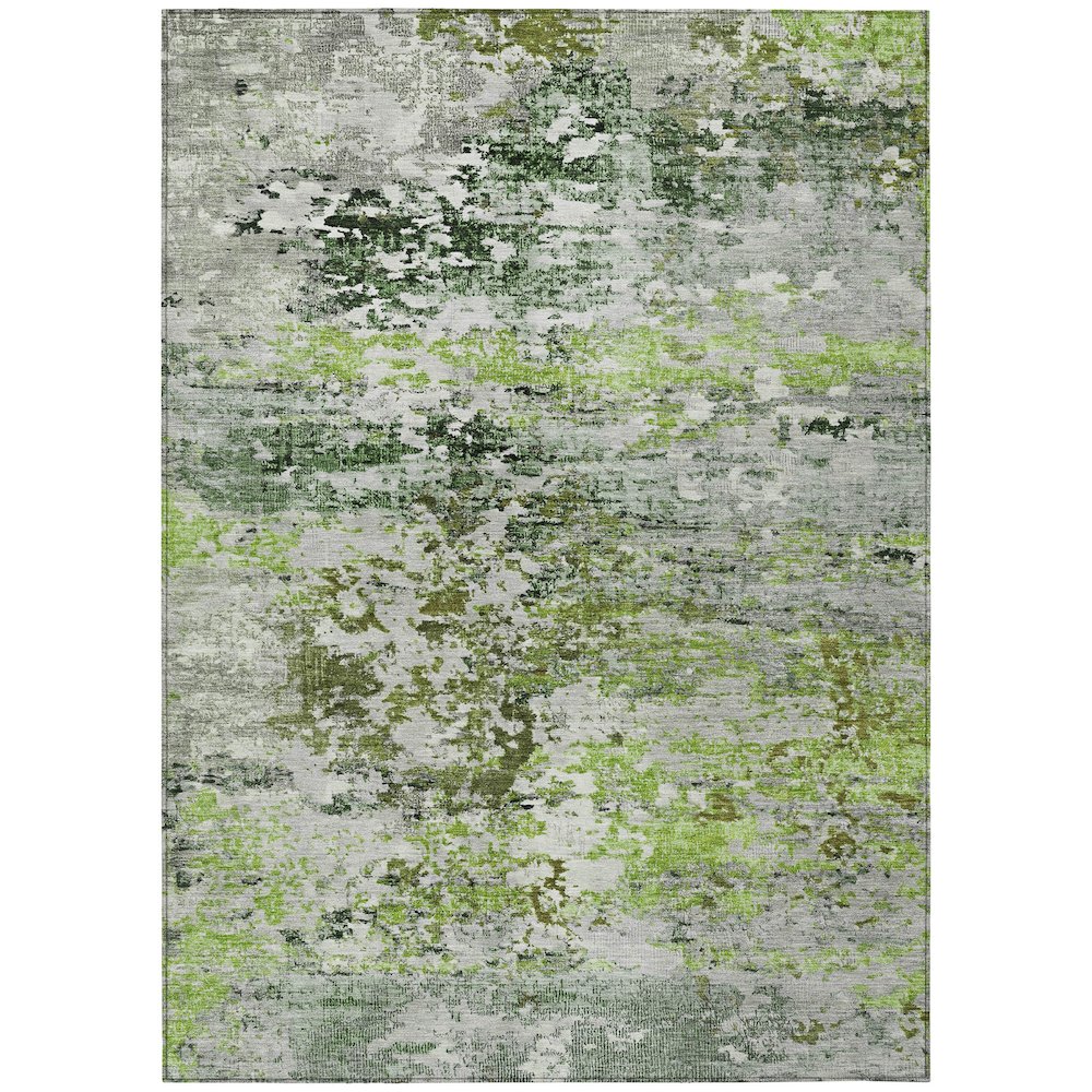 Machine Washable Indoor/Outdoor Chantille Aloe 5' x 7'6" Rug. Picture 1