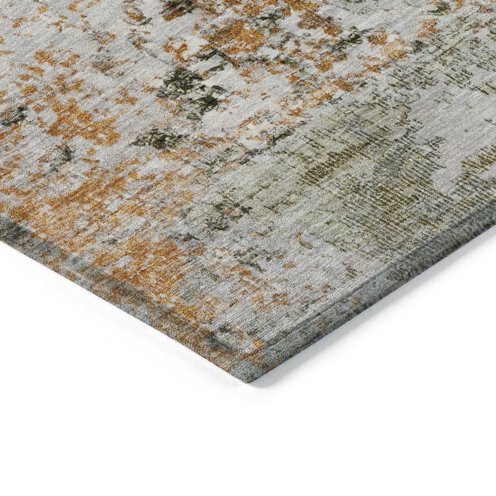 Machine Washable Indoor/Outdoor Chantille Terracotta 2'6" x 3'10" Rug. Picture 3